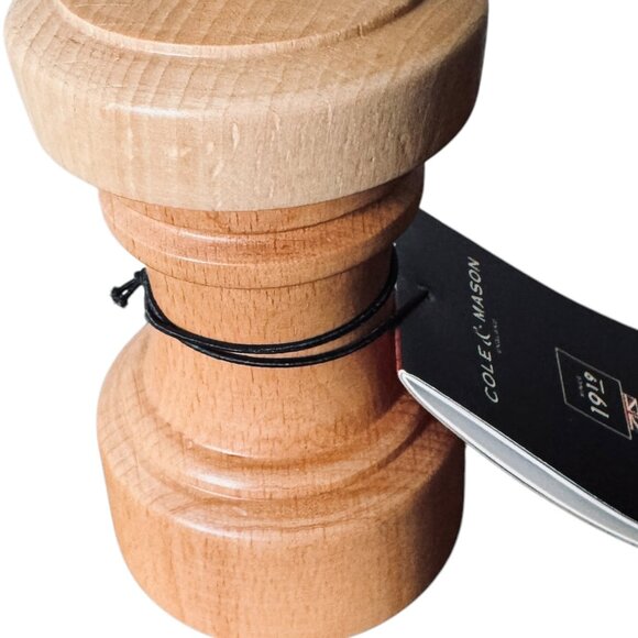 Cole & Mason Hoxton Salt Mill Grinder New Light Wood Manuel Adjustable - Picture 8 of 12